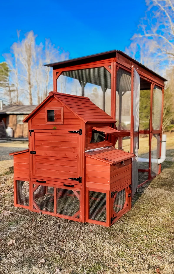 Orpington Lodge Chicken Coop with Run for 6+ Chickens